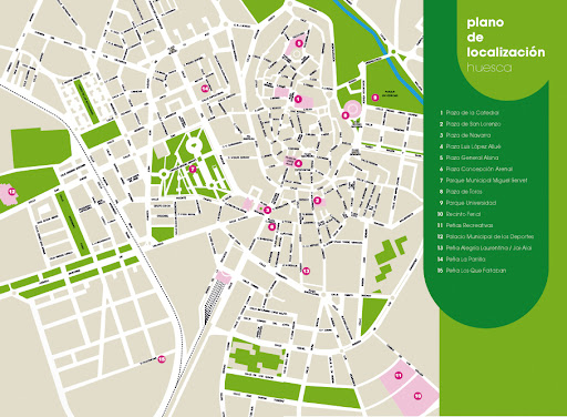Plano de Localizacion de Huesca Plano de Localizacion de Huesca